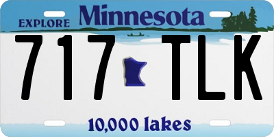 MN license plate 717TLK