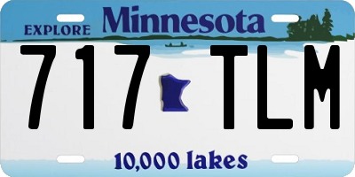 MN license plate 717TLM