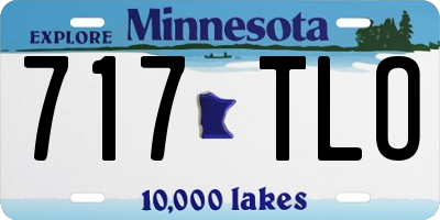 MN license plate 717TLO