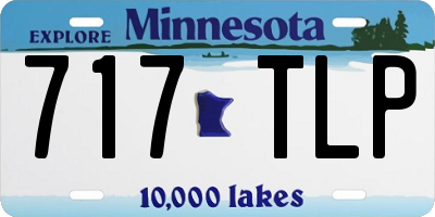 MN license plate 717TLP