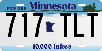 MN license plate 717TLT