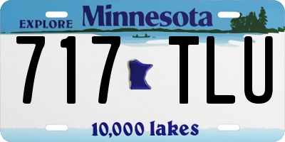 MN license plate 717TLU