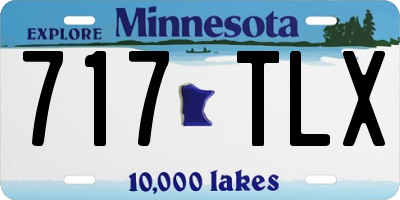 MN license plate 717TLX