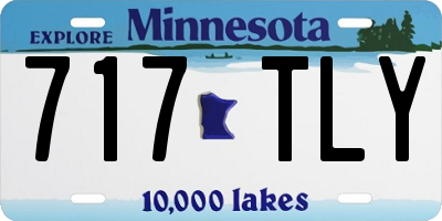 MN license plate 717TLY