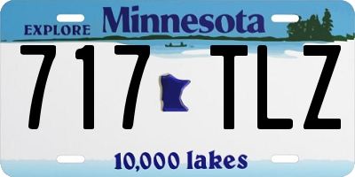 MN license plate 717TLZ