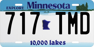 MN license plate 717TMD