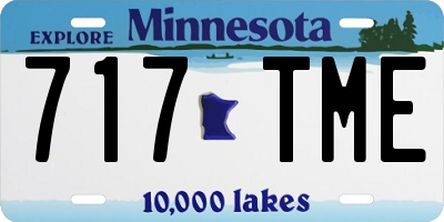 MN license plate 717TME