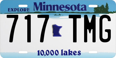 MN license plate 717TMG