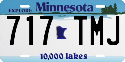 MN license plate 717TMJ