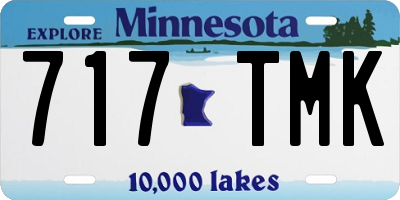 MN license plate 717TMK