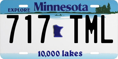 MN license plate 717TML