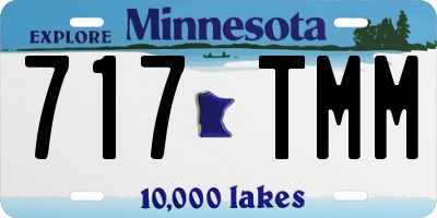 MN license plate 717TMM