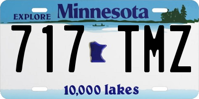 MN license plate 717TMZ