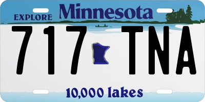 MN license plate 717TNA