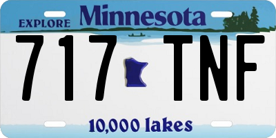 MN license plate 717TNF