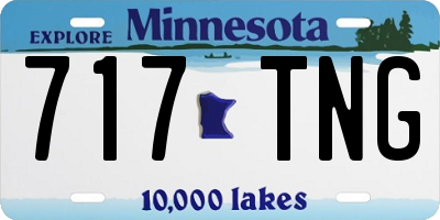MN license plate 717TNG