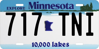 MN license plate 717TNI