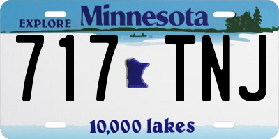 MN license plate 717TNJ