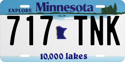 MN license plate 717TNK