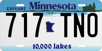 MN license plate 717TNO
