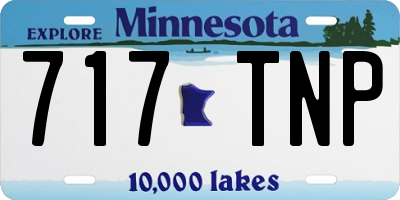 MN license plate 717TNP
