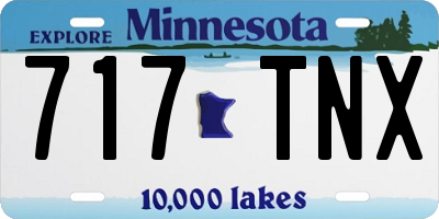MN license plate 717TNX