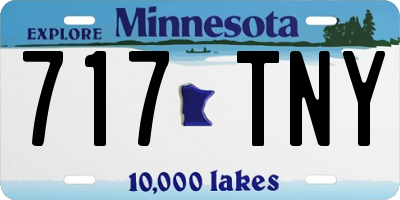 MN license plate 717TNY