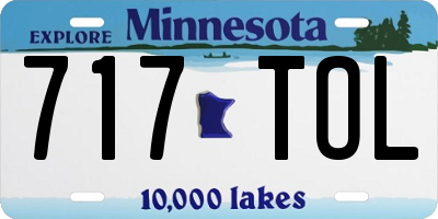 MN license plate 717TOL