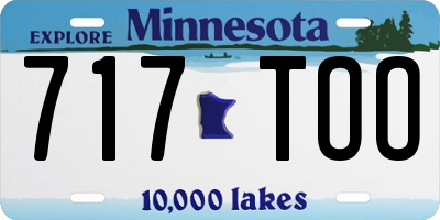 MN license plate 717TOO