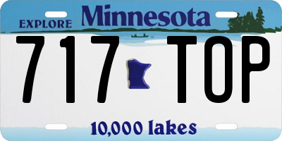 MN license plate 717TOP