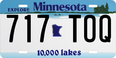 MN license plate 717TOQ