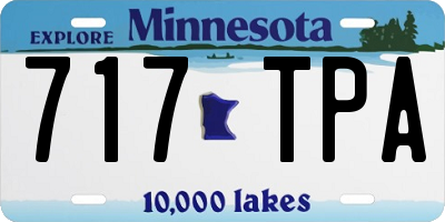MN license plate 717TPA