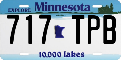 MN license plate 717TPB
