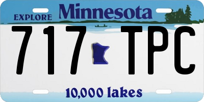 MN license plate 717TPC