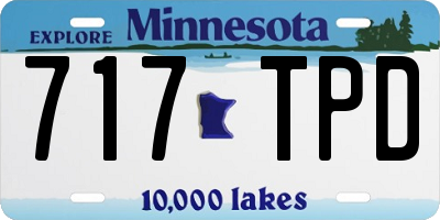 MN license plate 717TPD