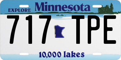 MN license plate 717TPE