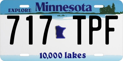 MN license plate 717TPF