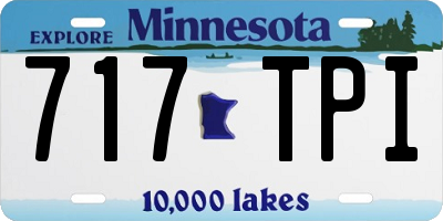 MN license plate 717TPI