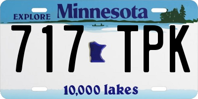 MN license plate 717TPK