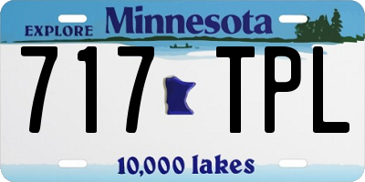MN license plate 717TPL