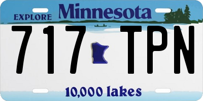 MN license plate 717TPN