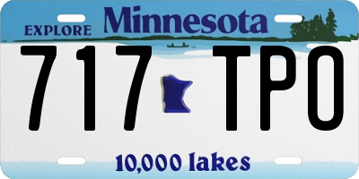 MN license plate 717TPO