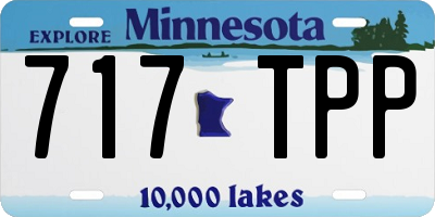 MN license plate 717TPP