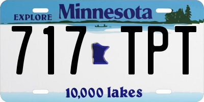 MN license plate 717TPT