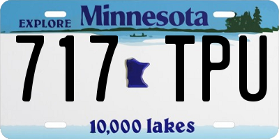 MN license plate 717TPU