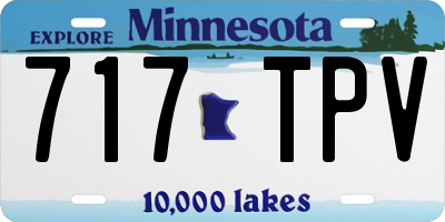 MN license plate 717TPV