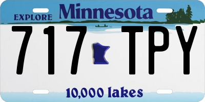 MN license plate 717TPY