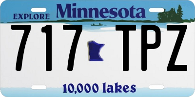 MN license plate 717TPZ