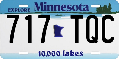 MN license plate 717TQC