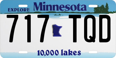 MN license plate 717TQD